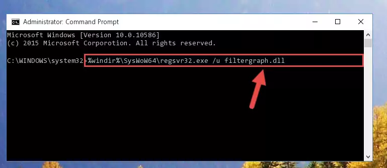 Creating a new registry for the Filtergraph.dll file in the Windows Registry Editor