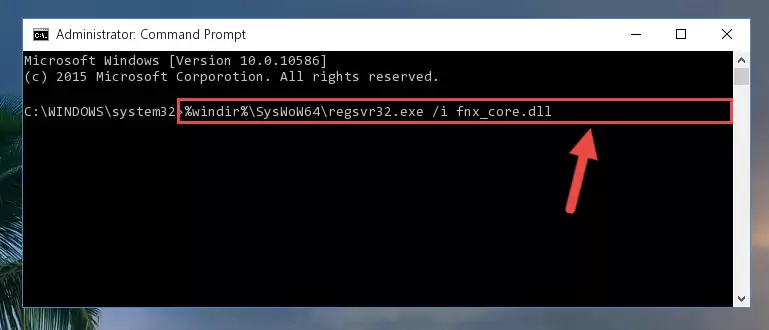 Deleting the Fnx_core.dll file's problematic registry in the Windows Registry Editor