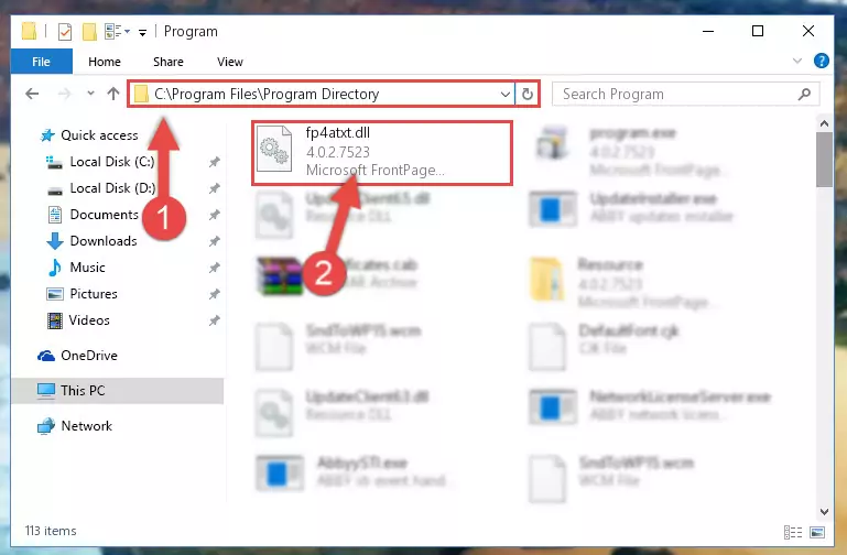 Uninstalling the Fp4atxt.dll library's problematic registry from Regedit (for 64 Bit)