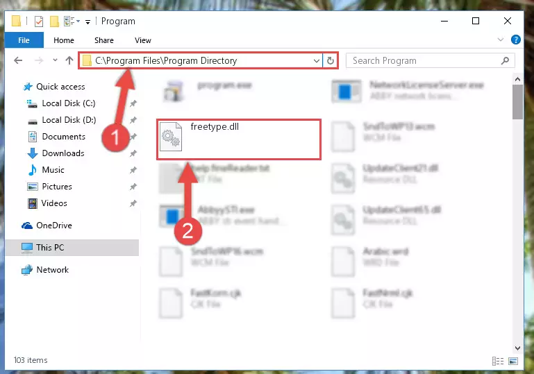 Uninstalling the Freetype.dll library's broken registry from the Registry Editor (for 64 Bit)