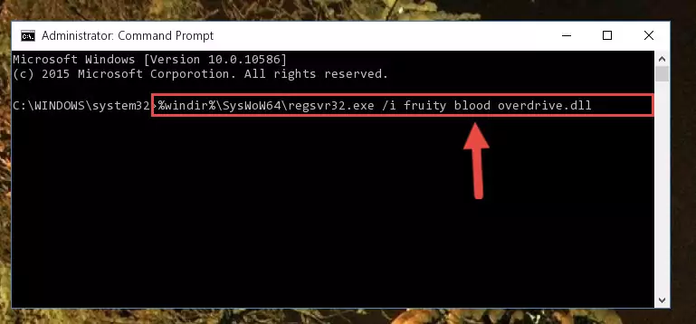 Uninstalling the Fruity blood overdrive.dll file's broken registry from the Registry Editor (for 64 Bit)