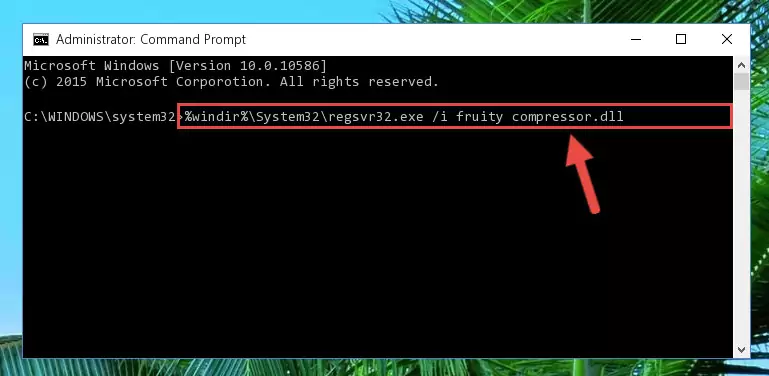 Deleting the Fruity compressor.dll file's problematic registry in the Windows Registry Editor