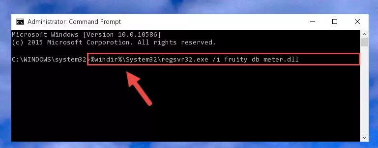 Deleting the damaged registry of the Fruity db meter.dll