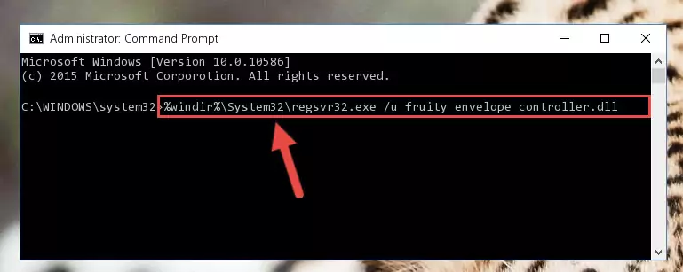 Creating a new registry for the Fruity envelope controller.dll file