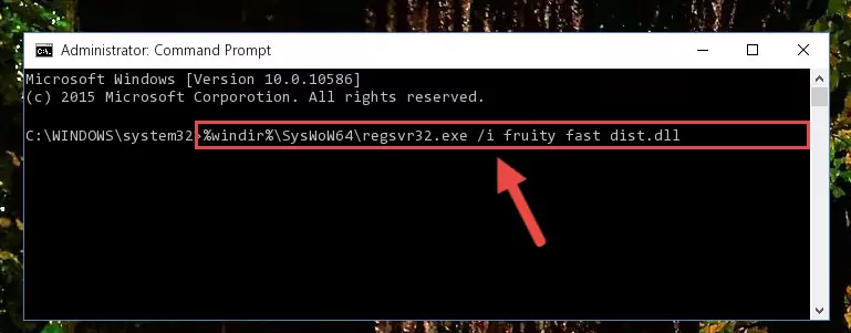 Uninstalling the Fruity fast dist.dll library from the system registry