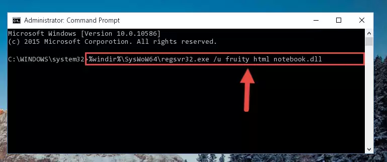 Making a clean registry for the Fruity html notebook.dll file in Regedit (Windows Registry Editor)
