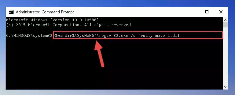 Creating a new registry for the Fruity mute 2.dll file