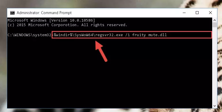Cleaning the problematic registry of the Fruity mute.dll file from the Windows Registry Editor