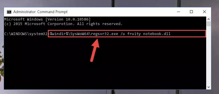 Creating a clean registry for the Fruity notebook.dll file (for 64 Bit)