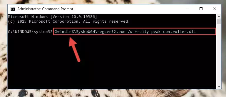 Reregistering the Fruity peak controller.dll library in the system (for 64 Bit)