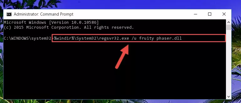 Creating a new registry for the Fruity phaser.dll file