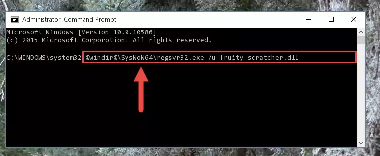 Reregistering the Fruity scratcher.dll library in the system (for 64 Bit)