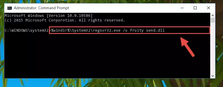 Creating a new registry for the Fruity send.dll library