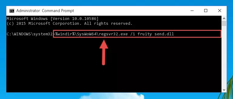 Uninstalling the damaged Fruity send.dll library's registry from the system (for 64 Bit)