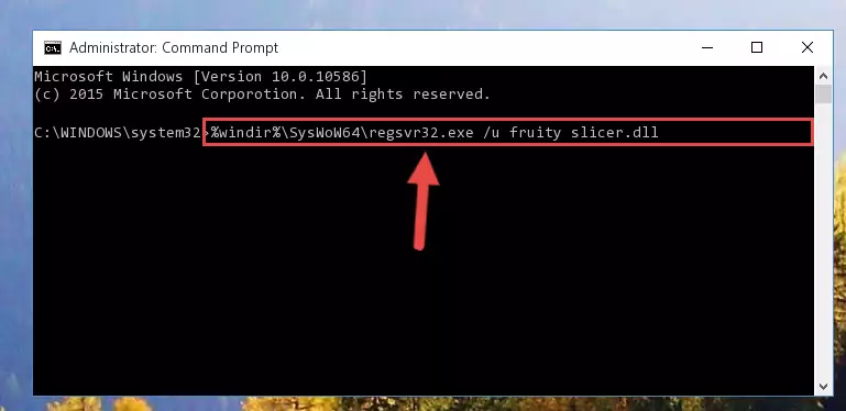 Creating a new registry for the Fruity slicer.dll file
