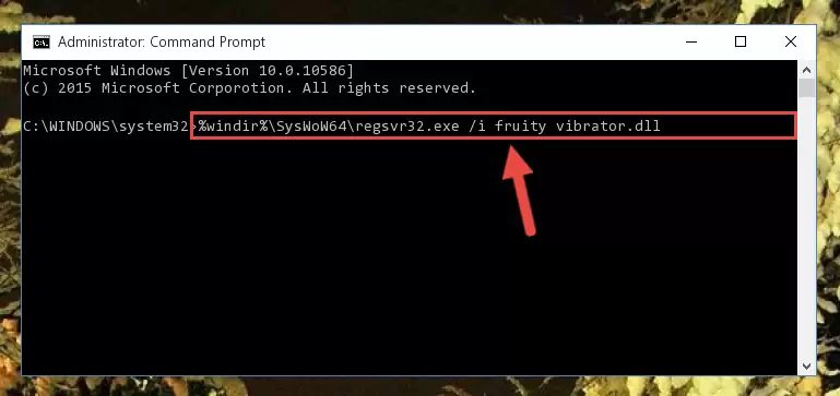 Uninstalling the Fruity vibrator.dll file from the system registry