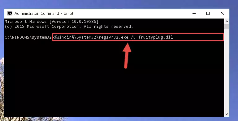 Extracting the Fruityplug.dll library from the .zip file