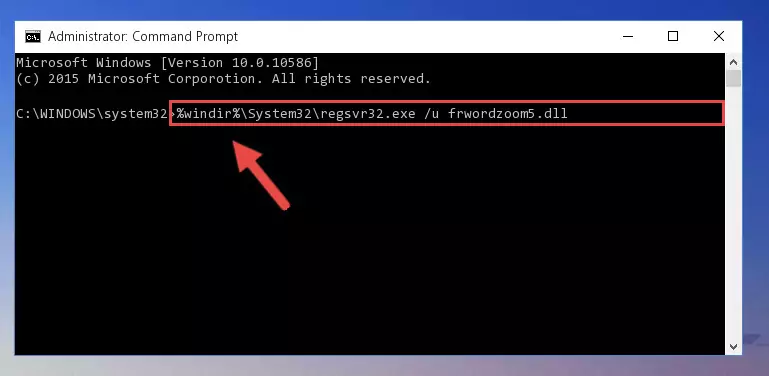 Making a clean registry for the Frwordzoom5.dll file in Regedit (Windows Registry Editor)