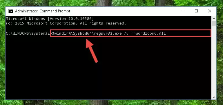 Making a clean registry for the Frwordzoom6.dll file in Regedit (Windows Registry Editor)