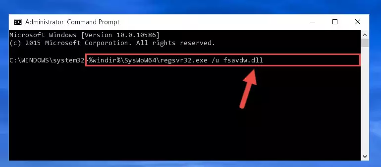 Creating a new registry for the Fsavdw.dll file