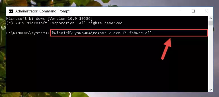 Uninstalling the broken registry of the Fsbwce.dll library from the Windows Registry Editor (for 64 Bit)