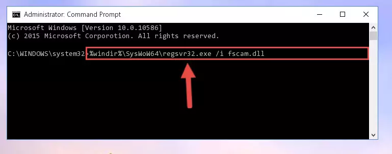 Uninstalling the Fscam.dll file's broken registry from the Registry Editor (for 64 Bit)