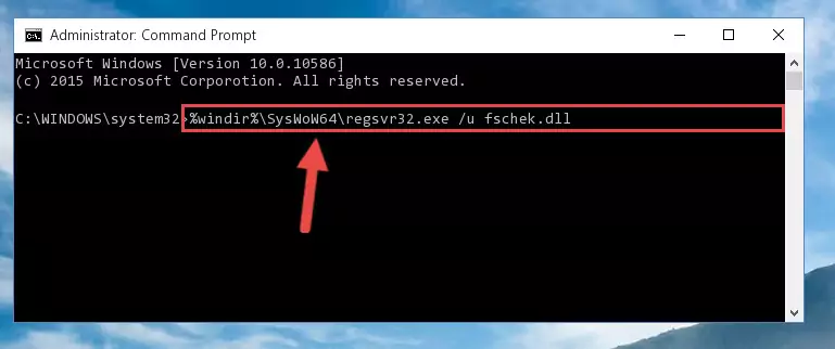 Creating a new registry for the Fschek.dll file