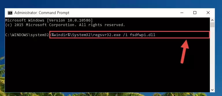 Cleaning the problematic registry of the Fsdfwpi.dll file from the Windows Registry Editor