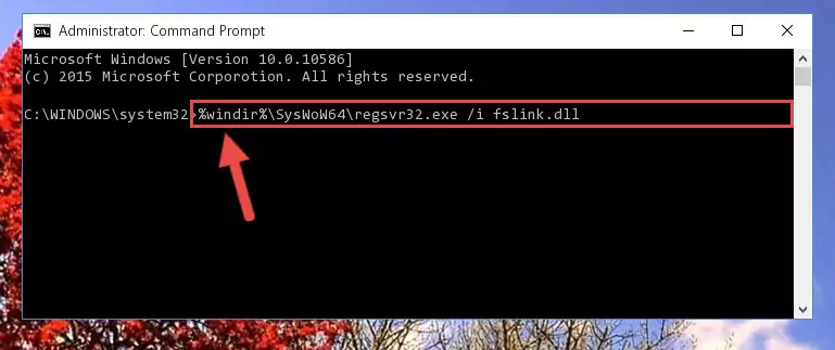 Cleaning the problematic registry of the Fslink.dll library from the Windows Registry Editor