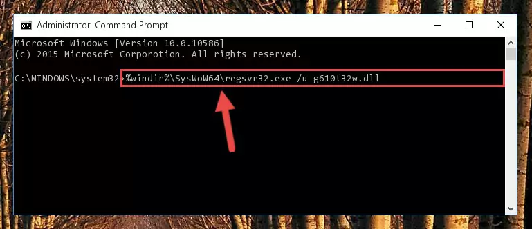 Making a clean registry for the G610t32w.dll library in Regedit (Windows Registry Editor)