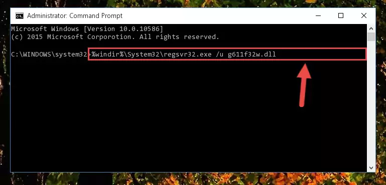 Making a clean registry for the G611f32w.dll library in Regedit (Windows Registry Editor)