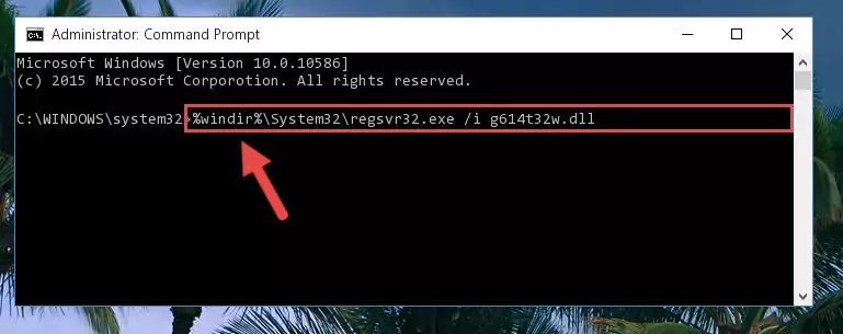 Creating a clean registry for the G614t32w.dll file (for 64 Bit)