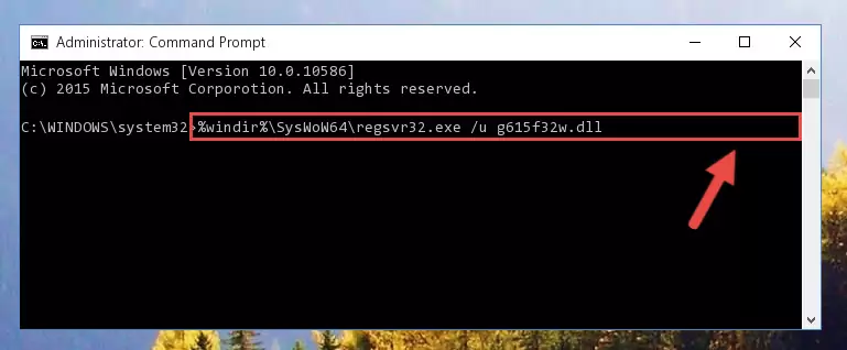 Making a clean registry for the G615f32w.dll library in Regedit (Windows Registry Editor)