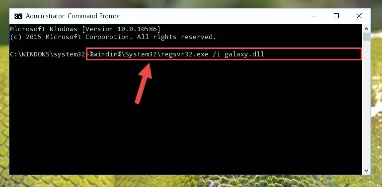 Cleaning the problematic registry of the Galaxy.dll file from the Windows Registry Editor