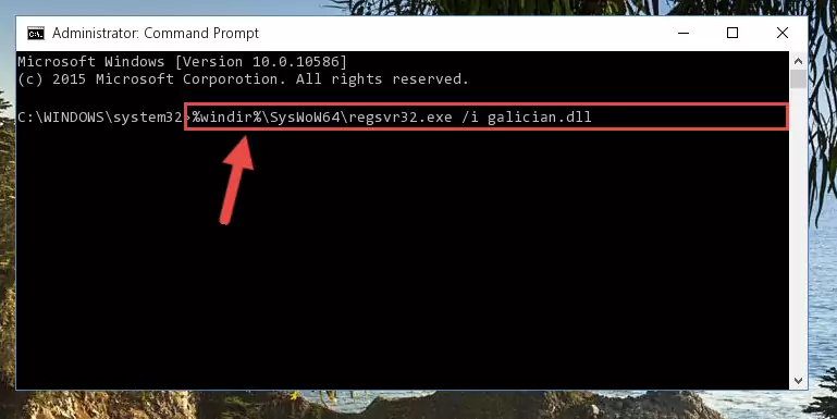 Cleaning the problematic registry of the Galician.dll file from the Windows Registry Editor