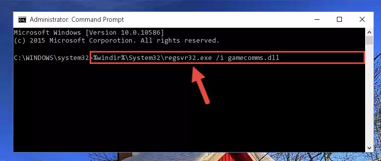 Creating a clean registry for the Gamecomms.dll library (for 64 Bit)