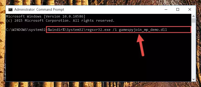 Cleaning the problematic registry of the Gamespyjoin_mp_demo.dll file from the Windows Registry Editor