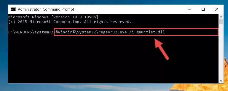 Uninstalling the Gauntlet.dll library from the system registry