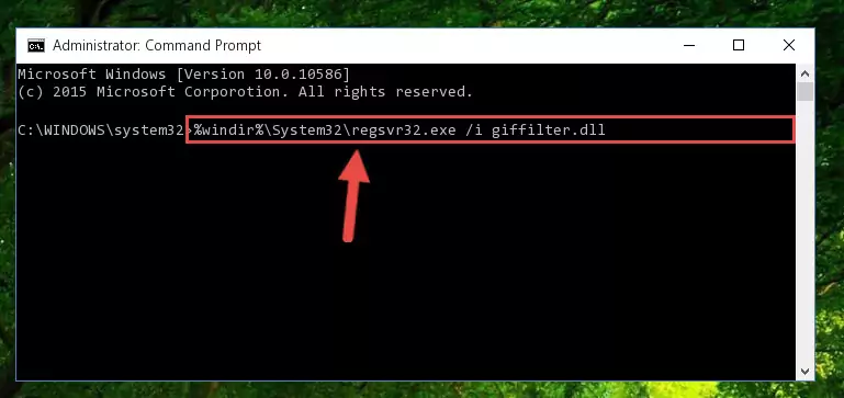 Creating a clean registry for the Giffilter.dll file (for 64 Bit)