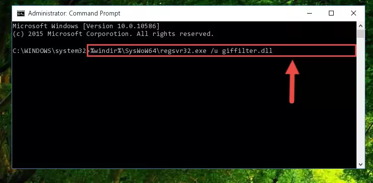 Making a clean registry for the Giffilter.dll file in Regedit (Windows Registry Editor)