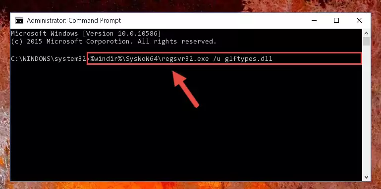 Creating a new registry for the Glftypes.dll file