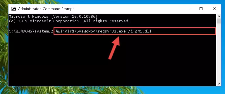 Uninstalling the Gmi.dll file's broken registry from the Registry Editor (for 64 Bit)