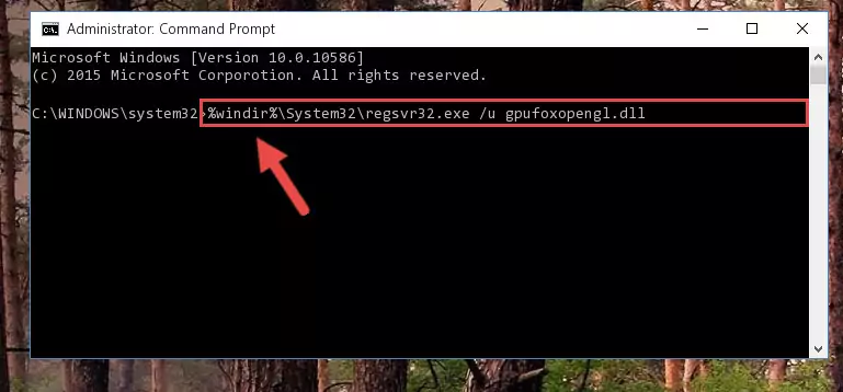 Creating a new registry for the Gpufoxopengl.dll library