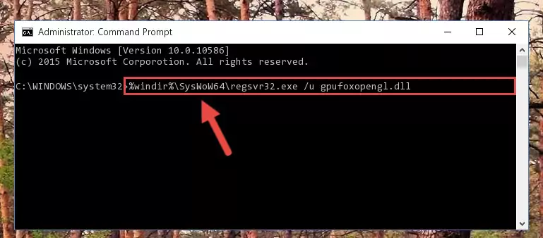 Creating a clean registry for the Gpufoxopengl.dll library (for 64 Bit)