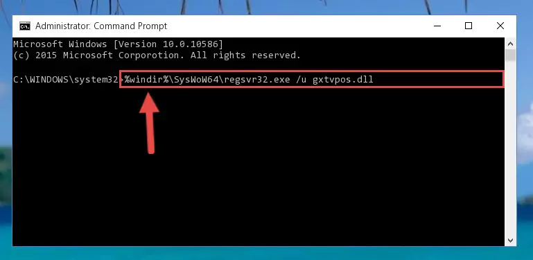 Creating a new registry for the Gxtvpos.dll library