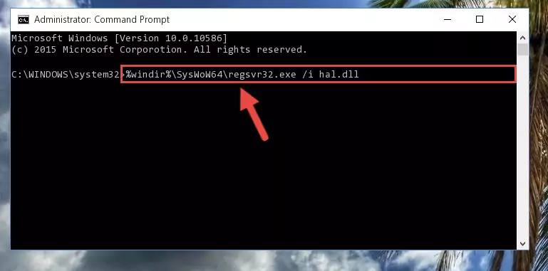 Cleaning the problematic registry of the Hal.dll file from the Windows Registry Editor