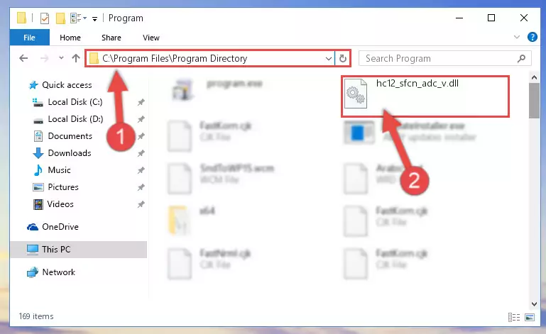 Uninstalling the Hc12_sfcn_adc_v.dll library's broken registry from the Registry Editor (for 64 Bit)
