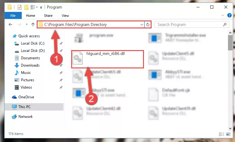 Choosing the Hlguard_mm_i686.dll library