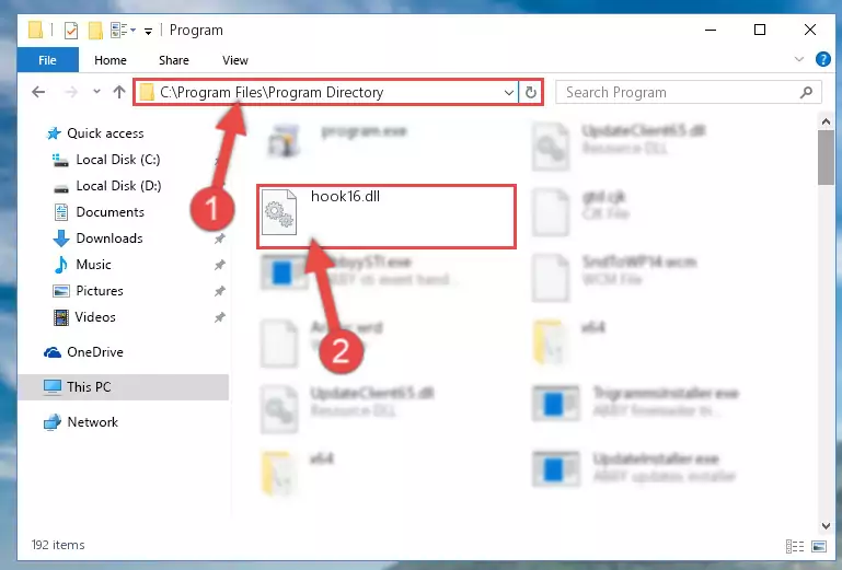 Uninstalling the broken registry of the Hook16.dll library from the Windows Registry Editor (for 64 Bit)