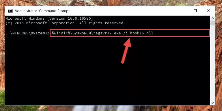 Uninstalling the Hook16.dll library from the system registry